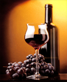 葡萄酒杯水果餐厅装饰画单幅竖版现代欧式无框画电表箱墙壁画挂画