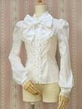 公主的裁缝lolita洋装复古蕾丝哥特泡泡袖衬衫日常长袖女衬衣