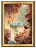 纯手绘欧式古典天使人体油画宗教教堂人物装饰画