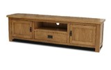 白橡木家具全纯实木电视柜欧式 客厅地柜1.5 1.8 2.2米视听柜特价