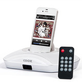 COOX酷克斯M1+ 苹果音响iphone4s音箱ipad配件迷你专用底座锂电池