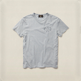 RRL 复古咔叽 浅灰全棉字母图案圆领短袖T恤