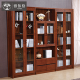 中式全实木书柜 现代书房乌金木办公书橱书架自由组合特价SG010