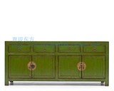 中式电视柜 新古典实木工艺视听柜装饰 明清榆木家具地柜摆设G103