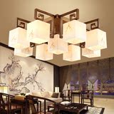 新中式全铜吸顶灯中国风餐厅客厅灯古典茶楼灯饰大气仿云石复古灯