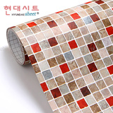 韩国厨房浴室卫生间PVC防水马赛克墙贴 瓷砖贴纸自粘墙纸壁纸