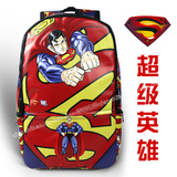DC漫画系列超级英雄超人双肩包背包学生休闲旅行包pu动漫周边背包