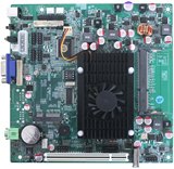 超薄MINI-ITX D525 工控主板1.8G双核 DC12V 供电 可做游戏板