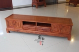红木家具 缅甸花梨/非洲花梨木2门2抽电视柜 中式2/2.2米电视柜