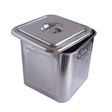 欧式四方形米桶 不锈钢汤桶 储物桶 不锈钢多用四方桶 8公升双耳