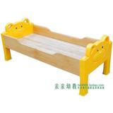 幼儿园塑料木板床 多功能小熊木塑组合幼儿单人床 儿童小木床