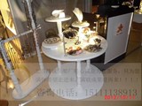 烤漆饰品展示柜 中岛柜  圆形展台 定做各种异型展柜精品店