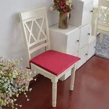 纯色素色暗红色 宜家风可拆洗全棉布艺椅垫/餐椅垫/坐垫 可定制