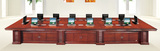 海邦办公家具 高档实木皮会议桌大型长条多功能会议桌8006#