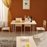 特价餐桌餐椅组合 实木环保板式家具一桌四椅 简约现代板式餐台椅