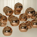 现代简约餐厅吊灯创意个性咖啡厅吧台服装店玻璃圆球圆形单头吊灯