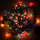 圣诞树装饰灯/圣诞灯串/圣诞花环藤条装饰彩灯/粗线7米100灯米灯