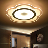 现代简约超薄led吸顶灯主卧室灯温馨创意餐厅灯花形儿童房间灯具