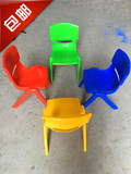 正品塑料靠背椅子加厚儿童桌椅宝宝小凳子幼儿园光面椅批发包邮