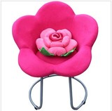 秒杀电脑沙发椅休闲时尚花朵梅花椅子会客椅创意咖啡椅布艺花朵椅