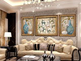美绘客厅欧式装饰画挂画玄关过道餐厅走廊简欧美式墙壁挂画招财树