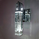 包邮简约新款LED水晶壁灯气泡水晶柱床头灯客厅壁灯汽泡柱镜前灯