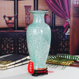 景德镇陶瓷器颜色高档仿古钧瓷裂纹釉花瓶家居摆件装饰礼品瓷收藏