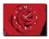 创意礼物 无框画钟挂钟 客厅现代装饰画挂画钟 单联 电配箱 玫瑰