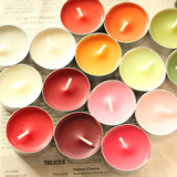 Talent清新自然彩色香味蜡烛 天然植物香味茶蜡 香薰烛台生日蜡烛