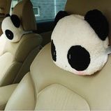 卡通毛绒靠枕颈枕熊猫汽车头枕时尚靠垫车用可爱枕头个性四季通用