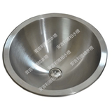 雅柏410不锈钢水槽 单槽圆盆一体成形水槽一次成型单槽洗手盆圆盆