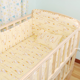 床垫纯棉婴儿床上用品全棉床围套件床品五件可拆5件件套