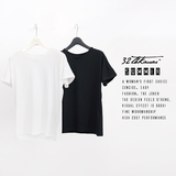 6E0405 16夏季新款韩版简约弹力舒适套头修身显瘦纯色女士短袖T恤
