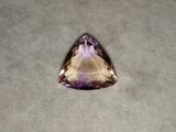 天然玻利维亚紫黄晶 三角切面紫黄 戒面吊坠 水晶 7ct 一图一物
