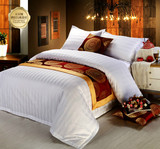 床单全棉单件宾馆酒店纯色白色被单纯棉单人双人床笠床罩床裙包邮