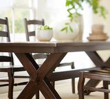 美式乡村全实木松木方形餐桌椅定制简约现代全套家具厂家直销定制