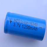16340锂电池3.7V 可充电 迷你强光手电筒专用 大容量充电电池