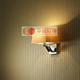 现代中式简约时尚布艺壁灯 卧室床头书房酒店玄关过道镜前阅读灯
