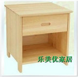 包邮松木家具现代简约实木床头柜储物收纳柜单抽床边桌尺寸可定做