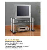 液晶电视机柜小户型35英寸钢化玻璃电视柜金属浙江省1.5m及以下铝