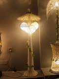 椰子树手工藤艺落地灯田园风格立式客厅用卧室餐厅用灯 装饰灯具
