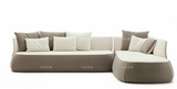 卡默布艺沙发意大利设计创意沙发小户型沙发组合转角布艺沙发月亮