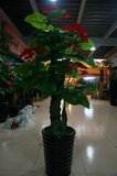 假树红掌树仿真植物落地盆栽大型客厅盆景假花塑料花装饰仿真绿植
