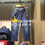2016年秋款PawinPaw专柜正品代购男童牛仔裤PCTJ63814S TJ63814S