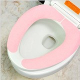 日本进口厕所浴室粘贴式马桶垫坐垫 防水可反复清洗坐便垫马桶圈