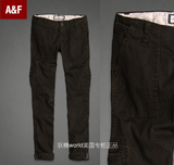 AF美国正品代购 Abercrombie Fitch小鹿 女裤 贴袋裤 纯棉休闲裤