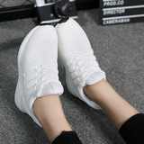 韩版新品夏季轻便白色运动鞋女时尚潮流休闲网布透气学生跑步鞋潮