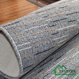 客厅地毯灰色条纹耐脏吸水长条地毯门口毯飘窗毯地垫脚垫可定制