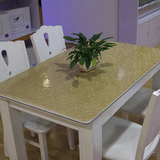 PVC软质玻璃圆桌布透明塑料水晶垫 磨砂餐桌垫防水茶几垫台布加厚