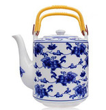 大号茶壶 景德镇陶瓷大茶壶 特大号容量 凉水壶 提梁壶 青花瓷壶